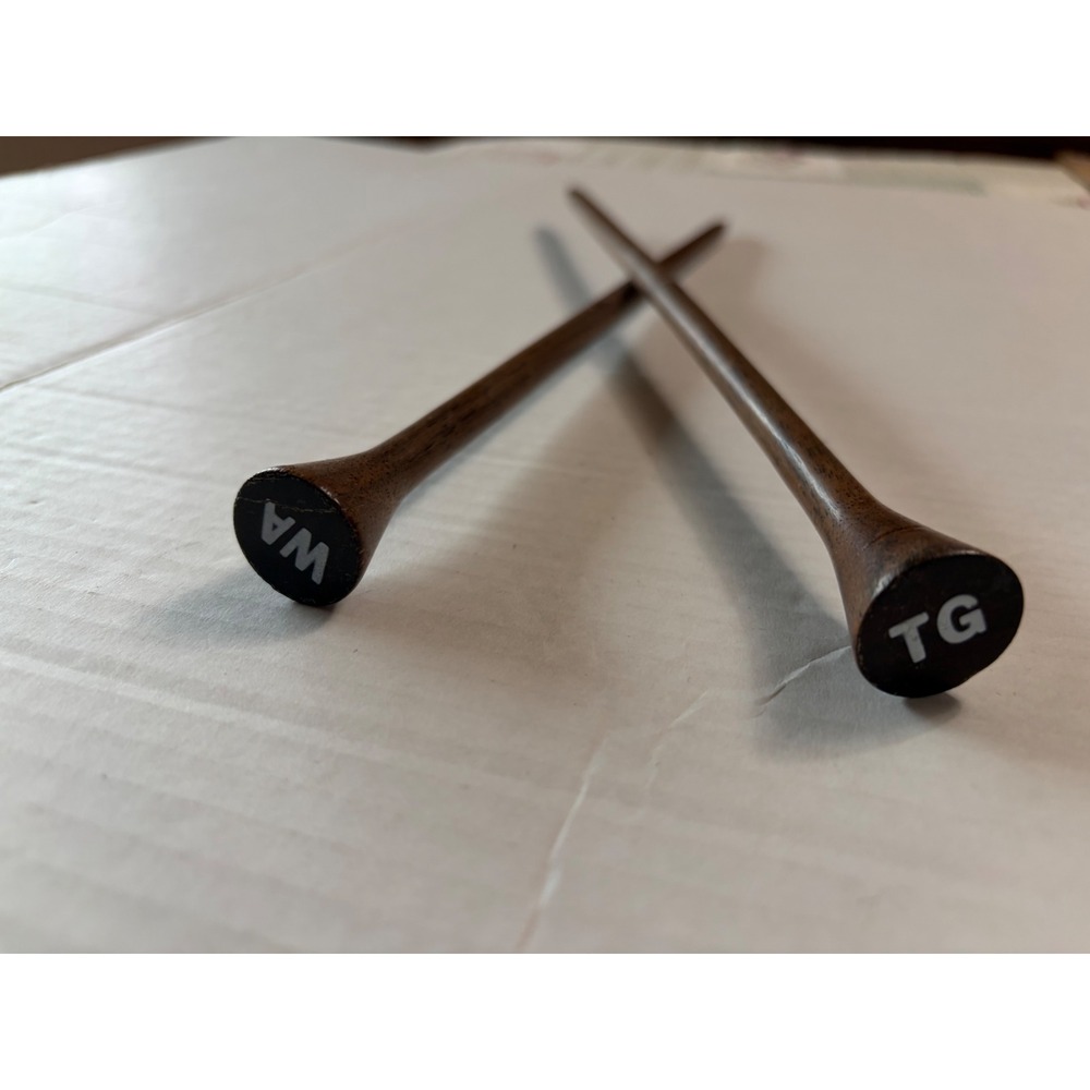 We Are Knitters Rosewood Knitting Needles 15mm US 19 Brown Wood WATG 14 Inch